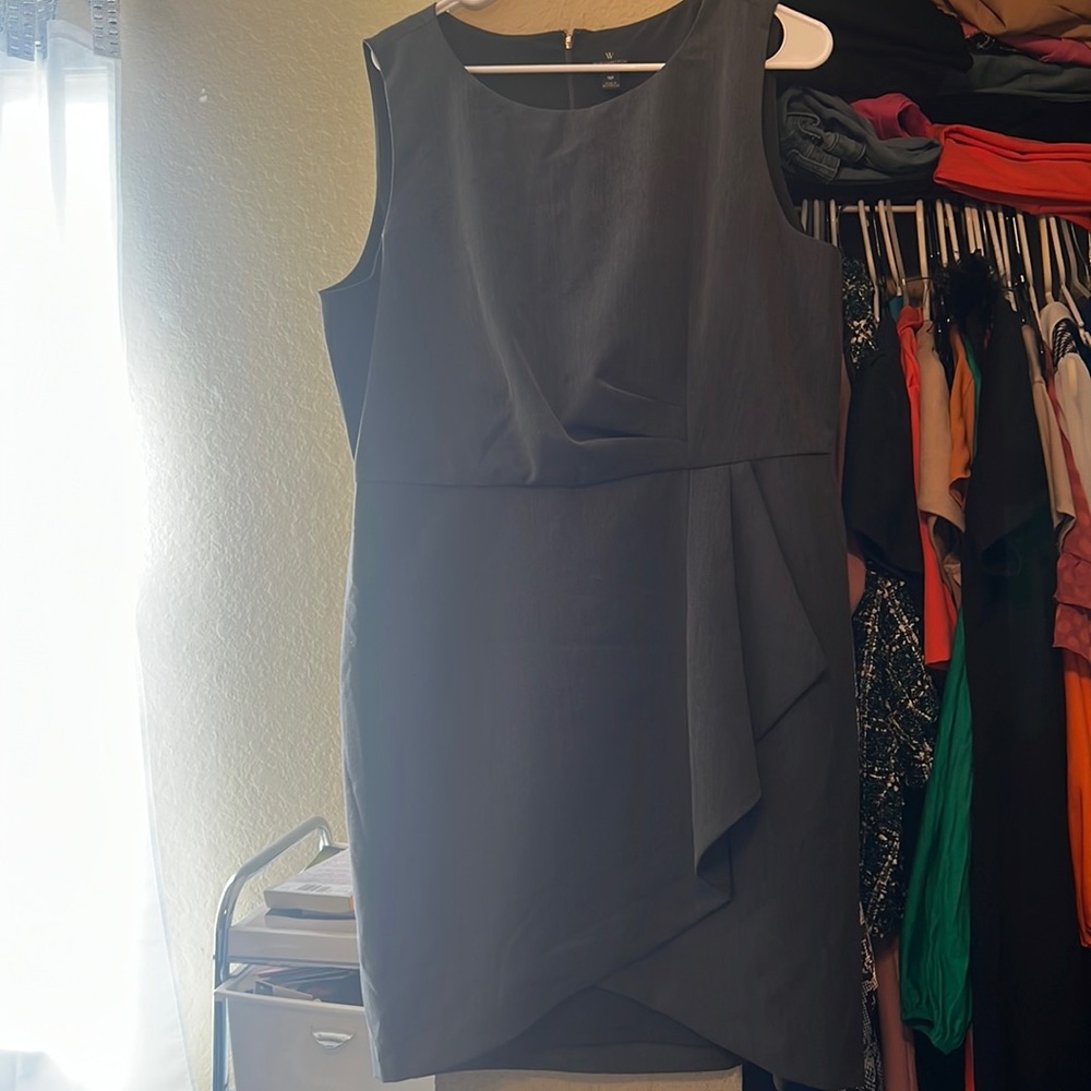 Gray business dress